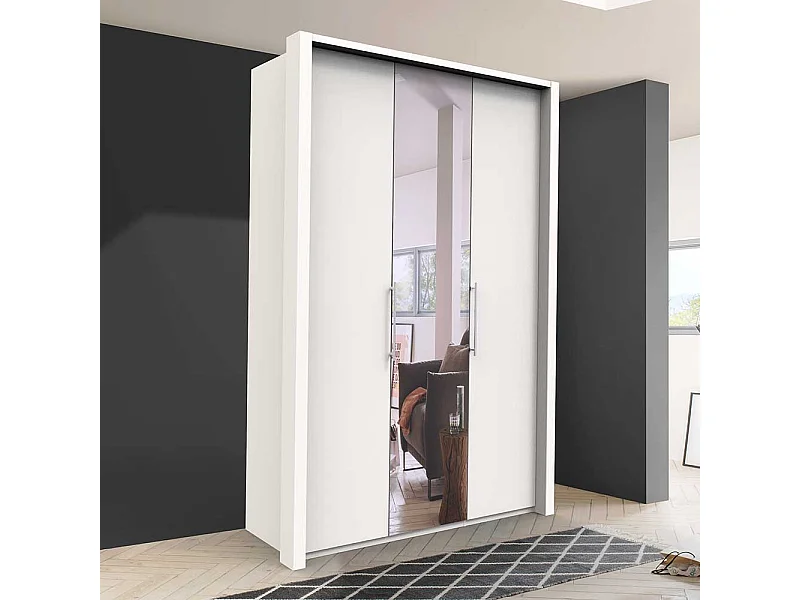 Schlafzimmerkleiderschrank mit Spiegel foliert