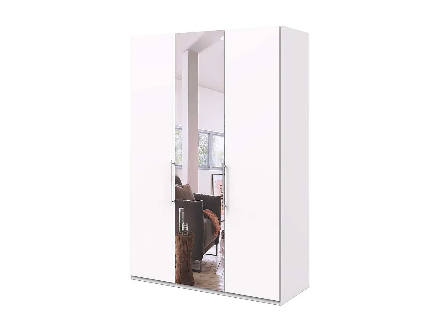 Schlafzimmerkleiderschrank mit Spiegel foliert