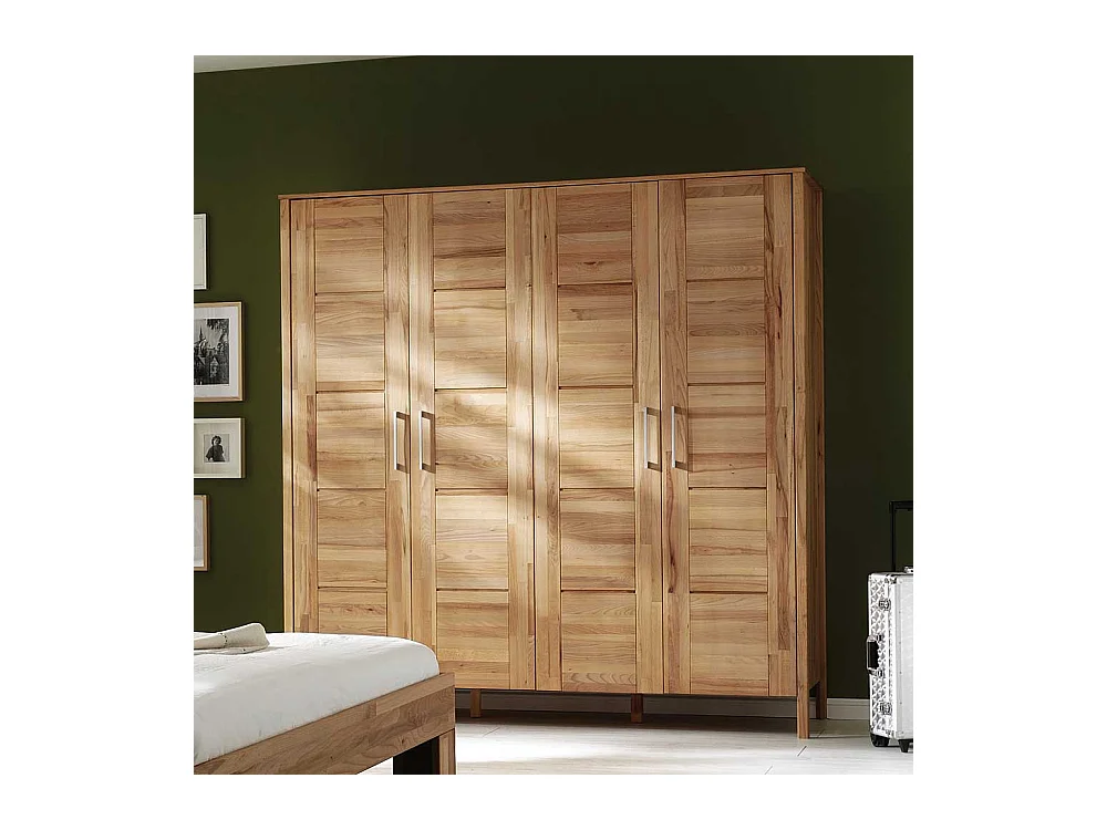 Massivholzschrank mit Drehtüren massiv