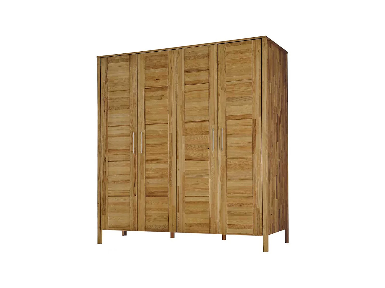 Massivholzschrank mit Drehtüren massiv