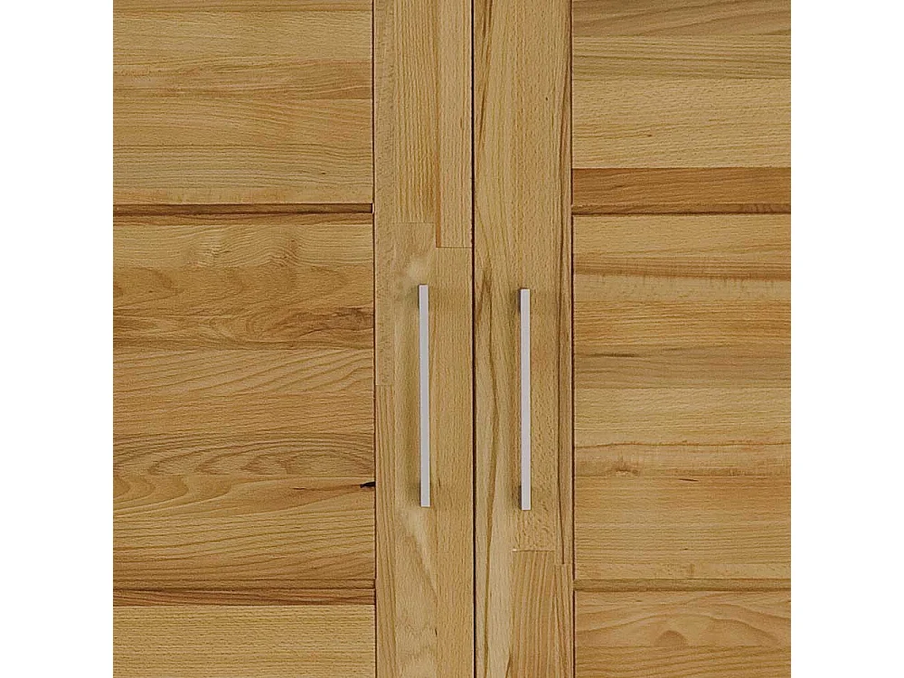 Massivholzschrank mit Drehtüren massiv