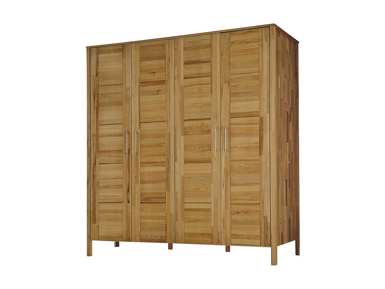 Massivholzschrank mit Drehtüren massiv