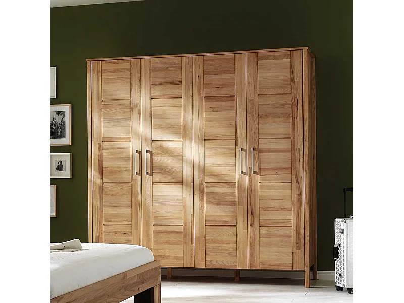 Massivholzschrank mit Drehtüren massiv