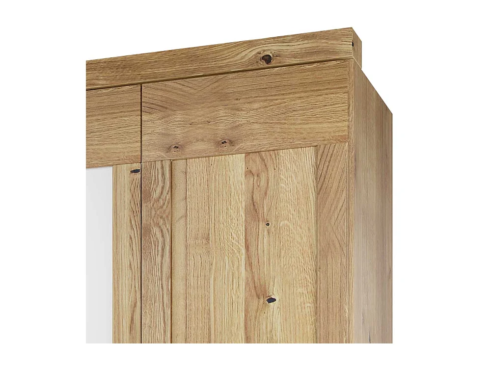 Spiegeltürenkleiderschrank in Asteichefarben fünf Schubladen