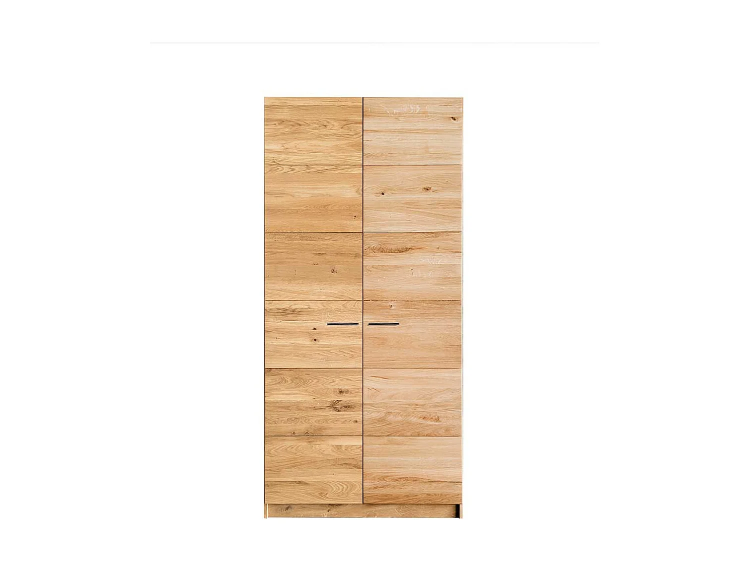 Wildeiche massiv Schrank mit Drehtüren 94 cm breit - 197 cm hoch