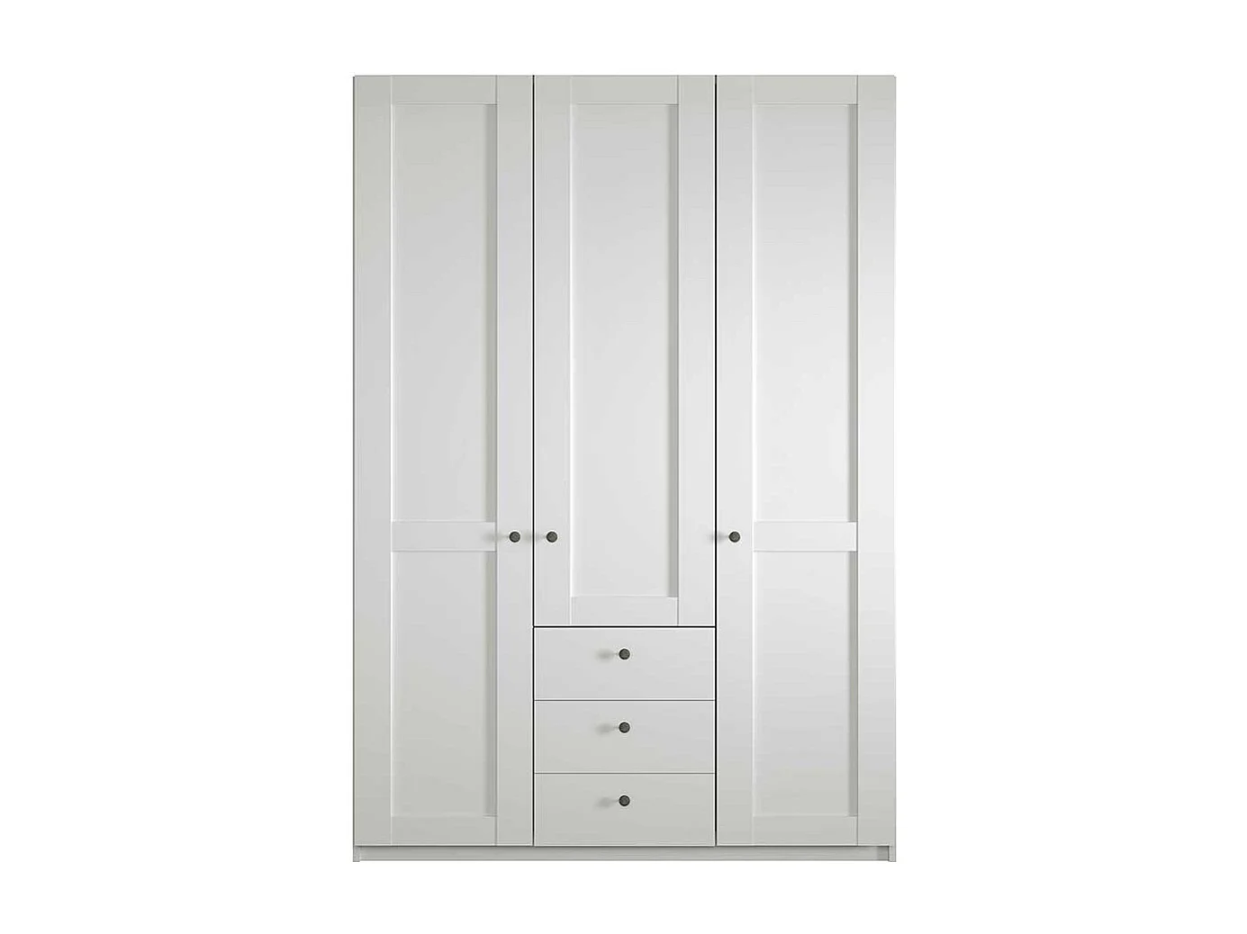 Schlafzimmerkleiderschrank Landhaus in Weiß 150 cm breit