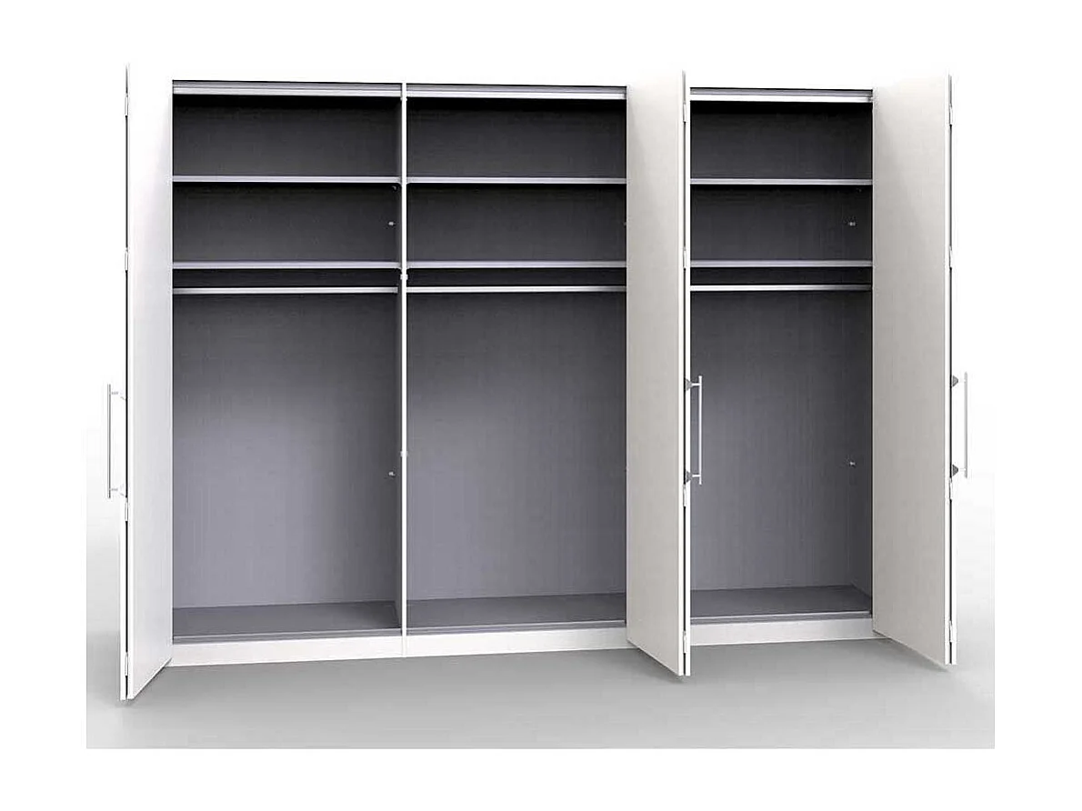 Moderner Spiegel Schrank mit Falttüren Eiche Sägerau