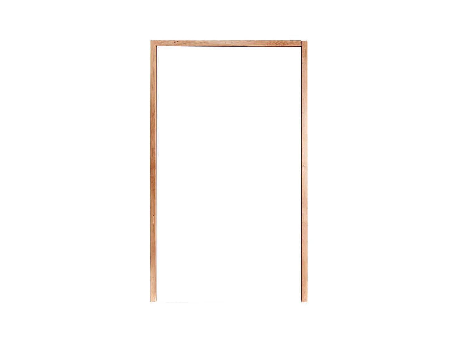 Massivholzkleiderschrank mit Glas 2 türig Holz Oberfläche geölt