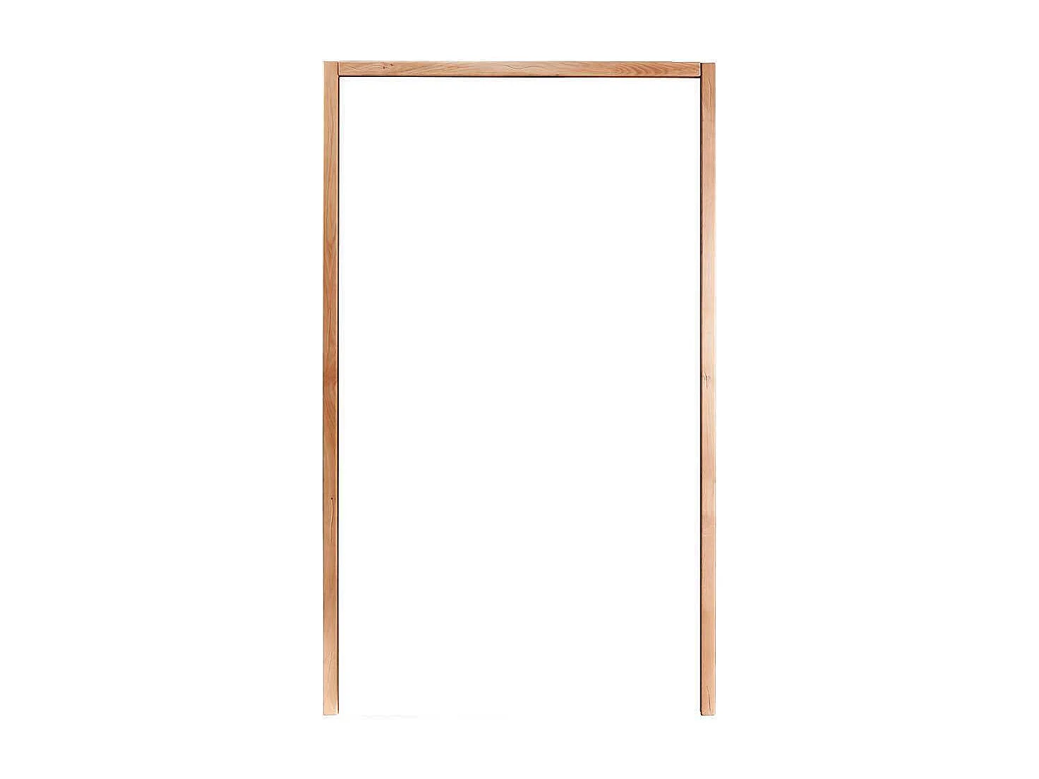 Massivholzkleiderschrank mit Glas 2 türig Holz Oberfläche geölt