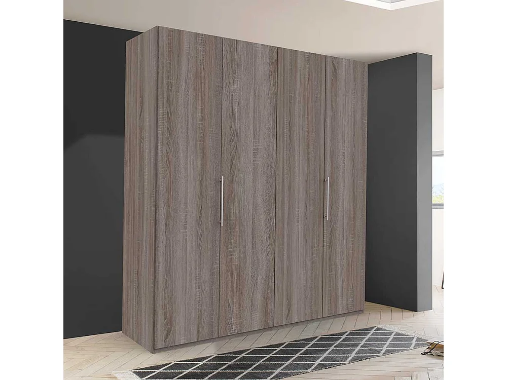 Schlafzimmerkleiderschrank in Eiche Trüffelfarben 2 türig