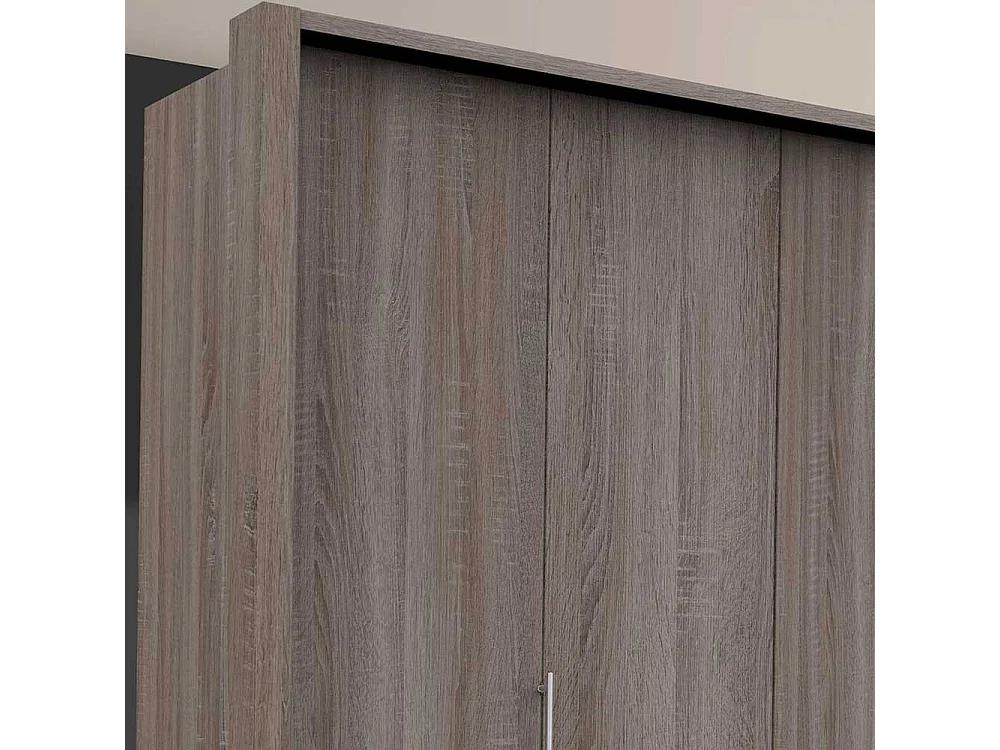 Schlafzimmerkleiderschrank in Eiche Trüffelfarben 2 türig