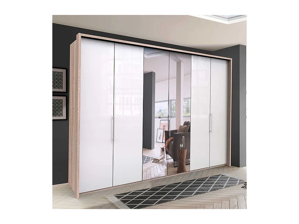 Spiegel Schlafzimmerkleiderschrank mit drei Falttüren modern