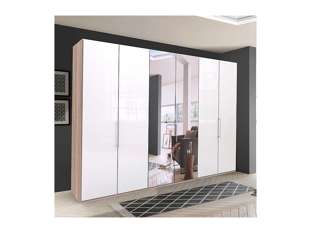 Spiegel Schlafzimmerkleiderschrank mit drei Falttüren modern