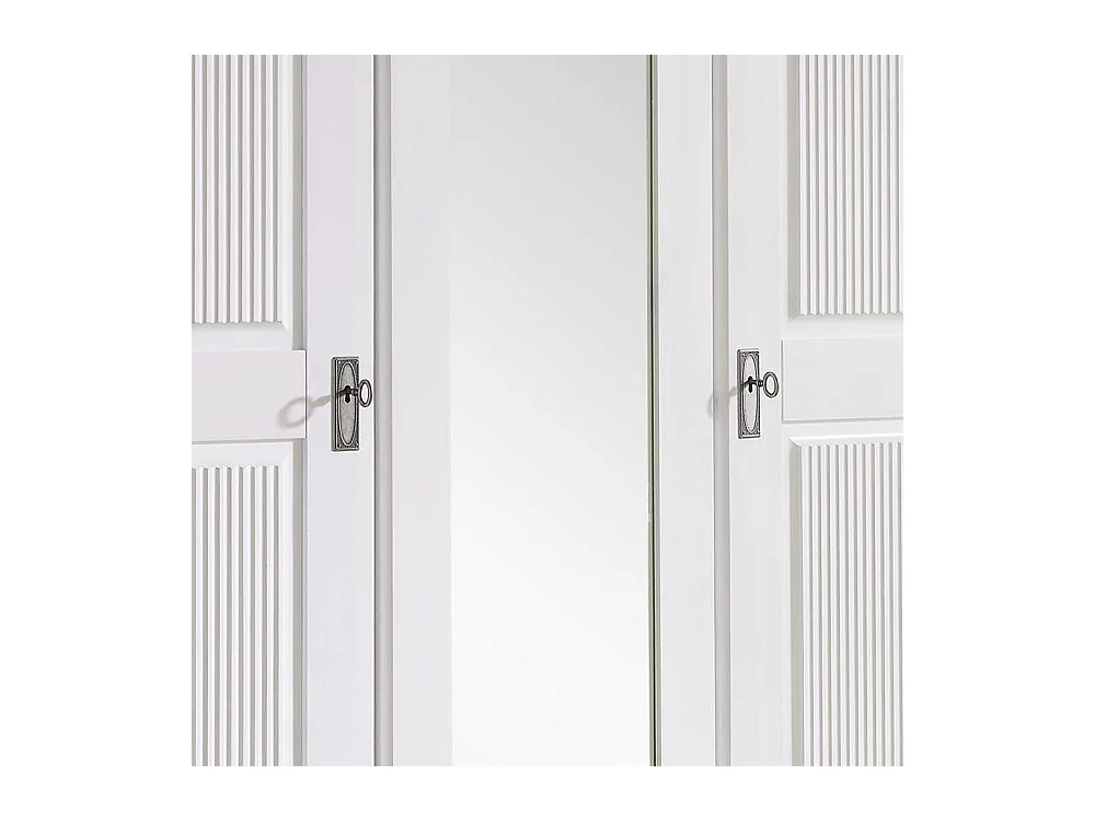 Schlafzimmerkleiderschrank Holzkleiderschrank mit Spiegel und Drehtüren