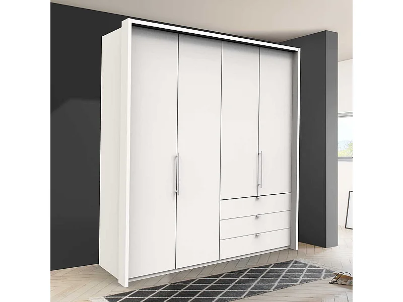 Schlafzimmerkleiderschrank 58 cm tief foliert