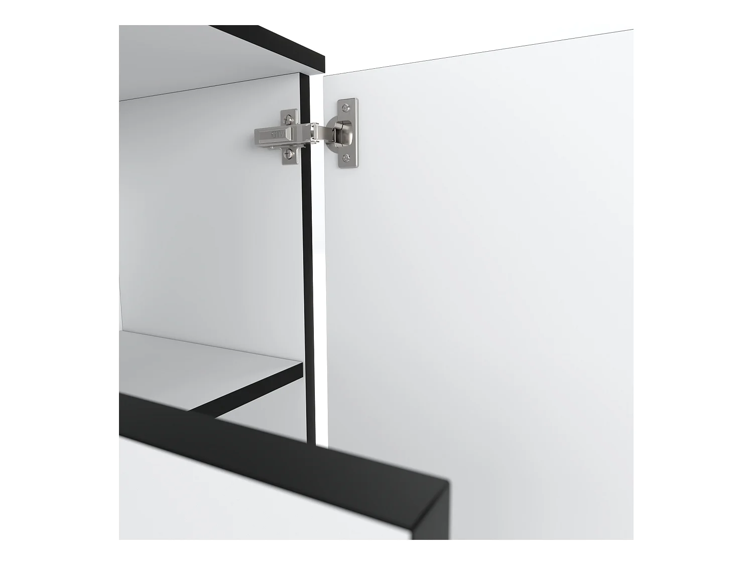 GRANDE COMMODE BLANCHE MEUBLE TV LOFT 140CM MEUBLE DE SALON