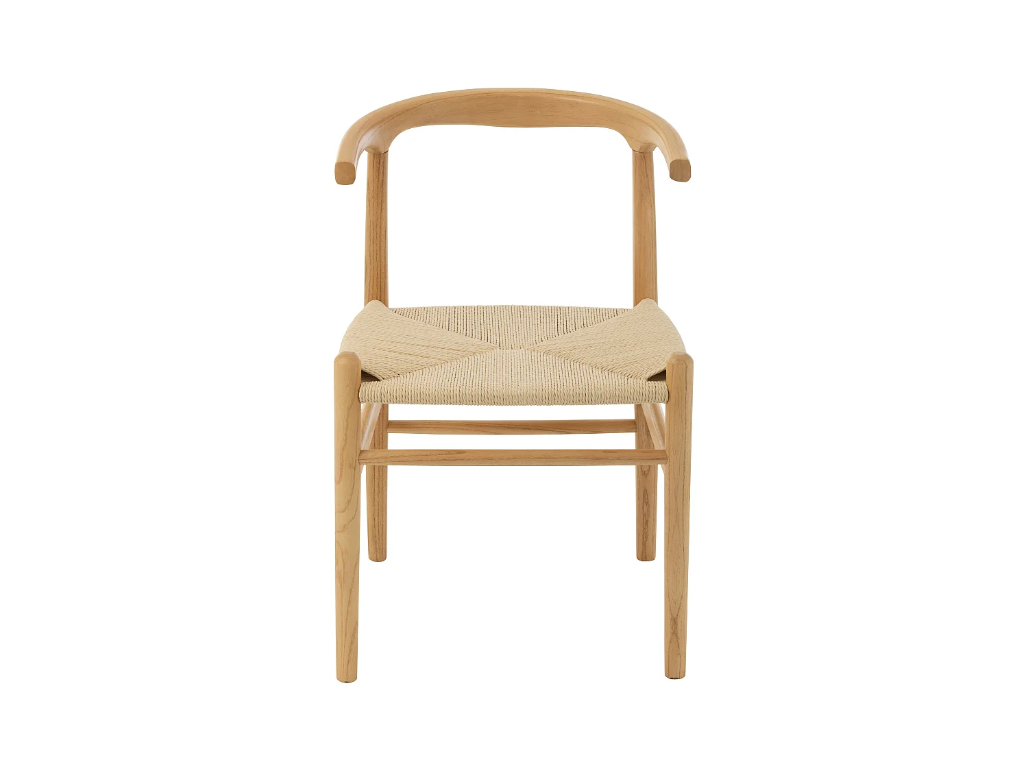 Chaise en bois de hêtre et corde TOON – L'élégance artisanale-Beige