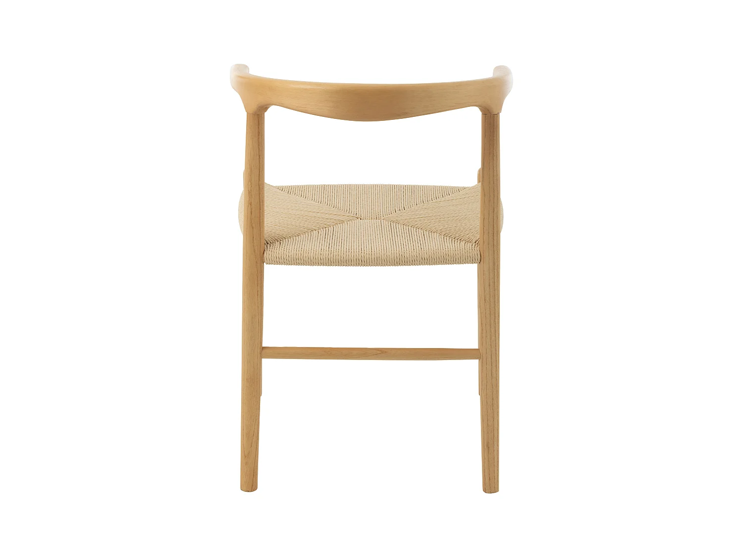 Chaise en bois de hêtre et corde TOON – L'élégance artisanale-Beige