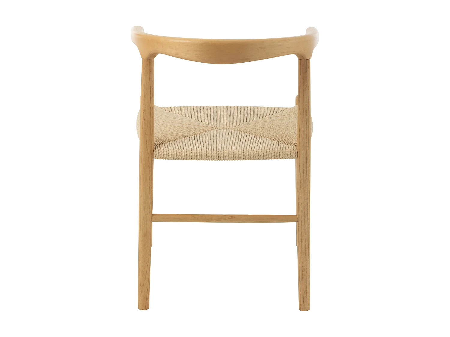 Chaise en bois de hêtre et corde TOON – L'élégance artisanale-Beige