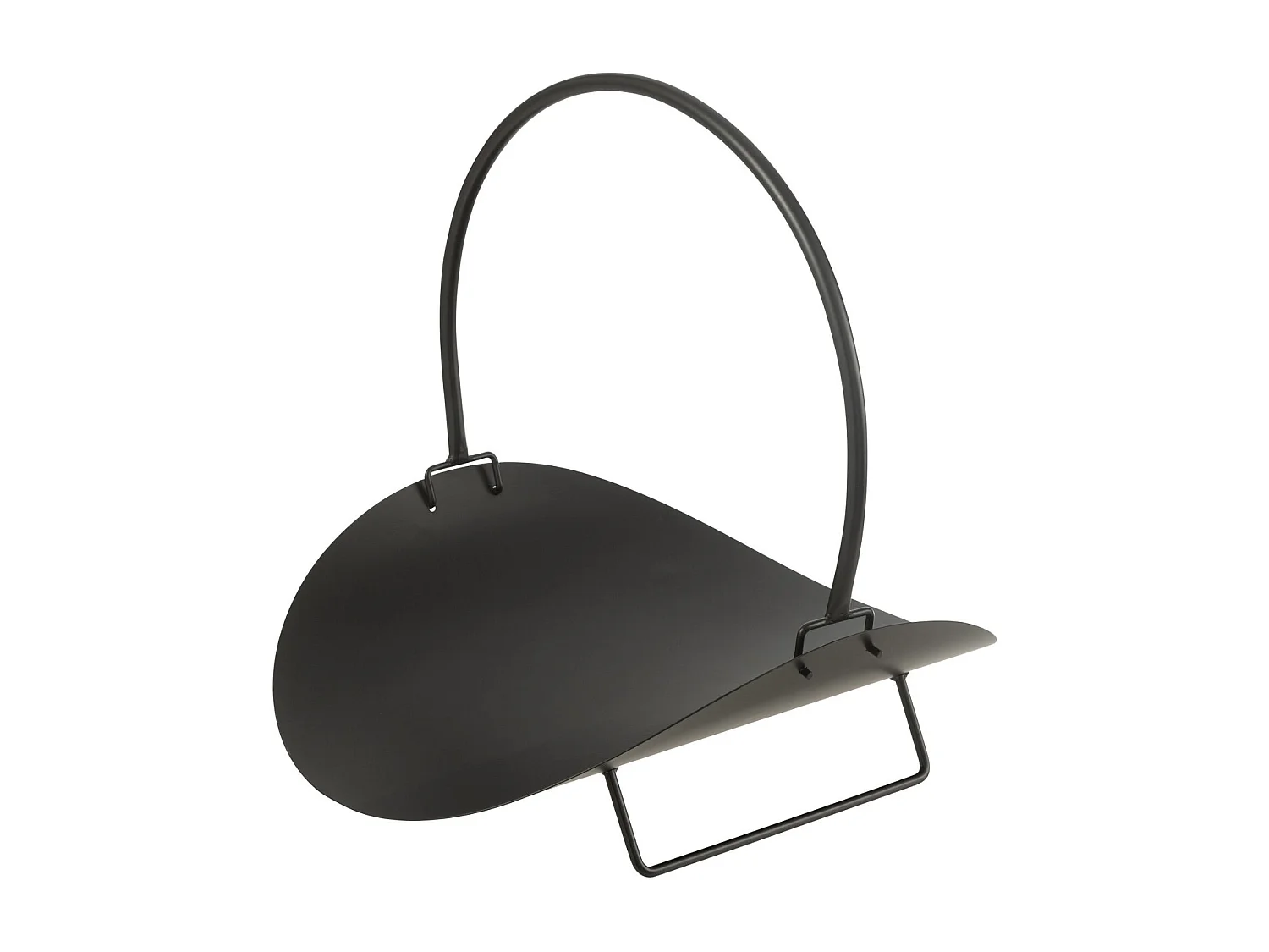 Cesta para leña de metal