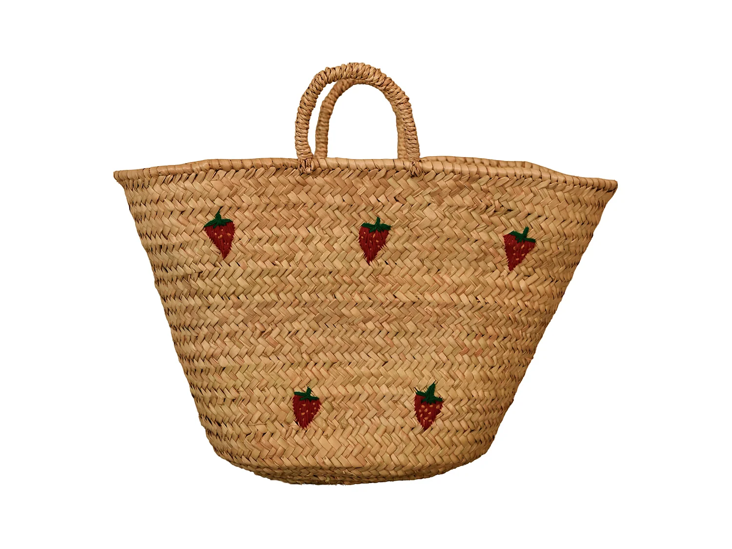 Panier fraises brodées