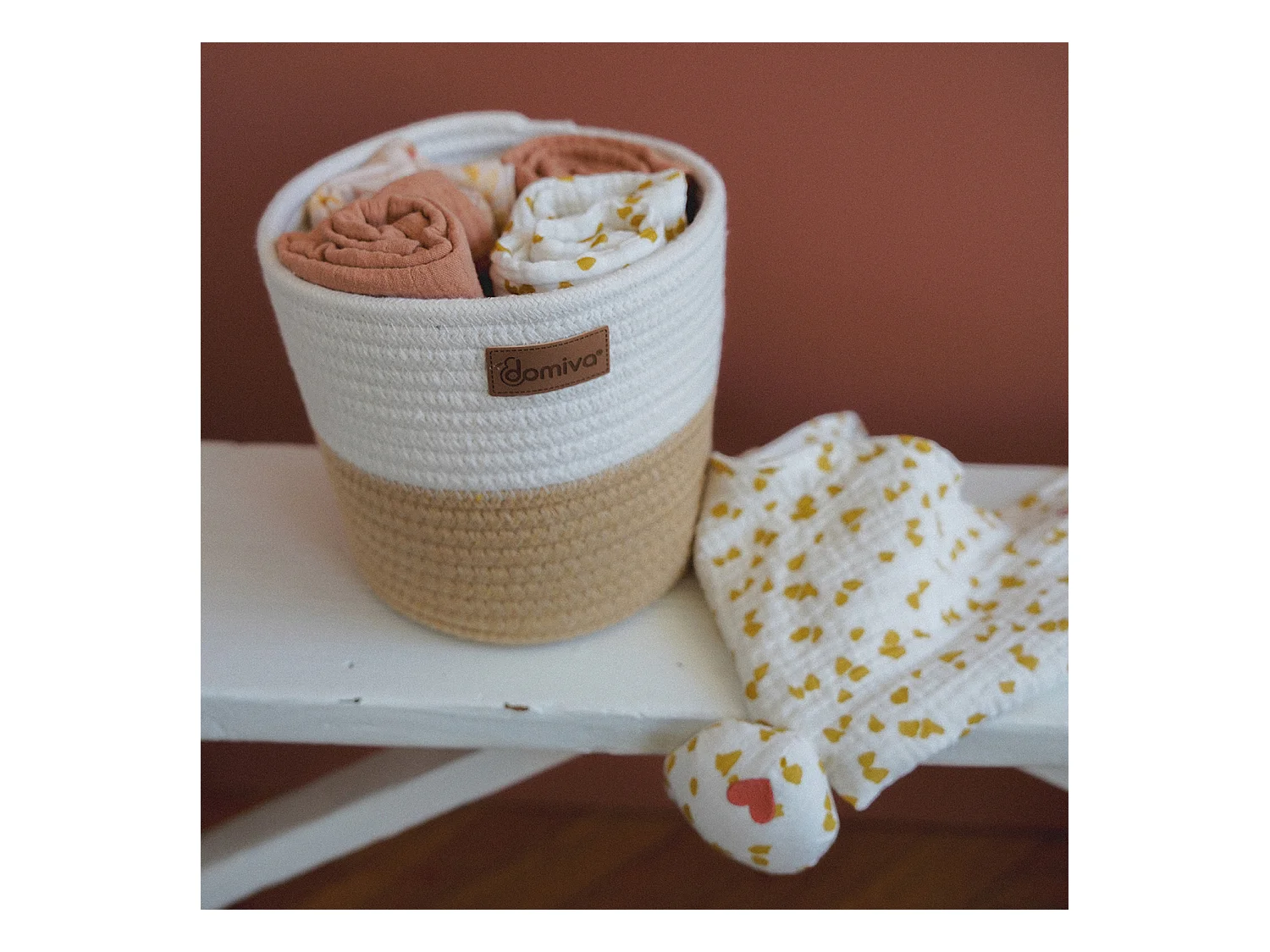 Lot de 2 panières de rangement pour bébé