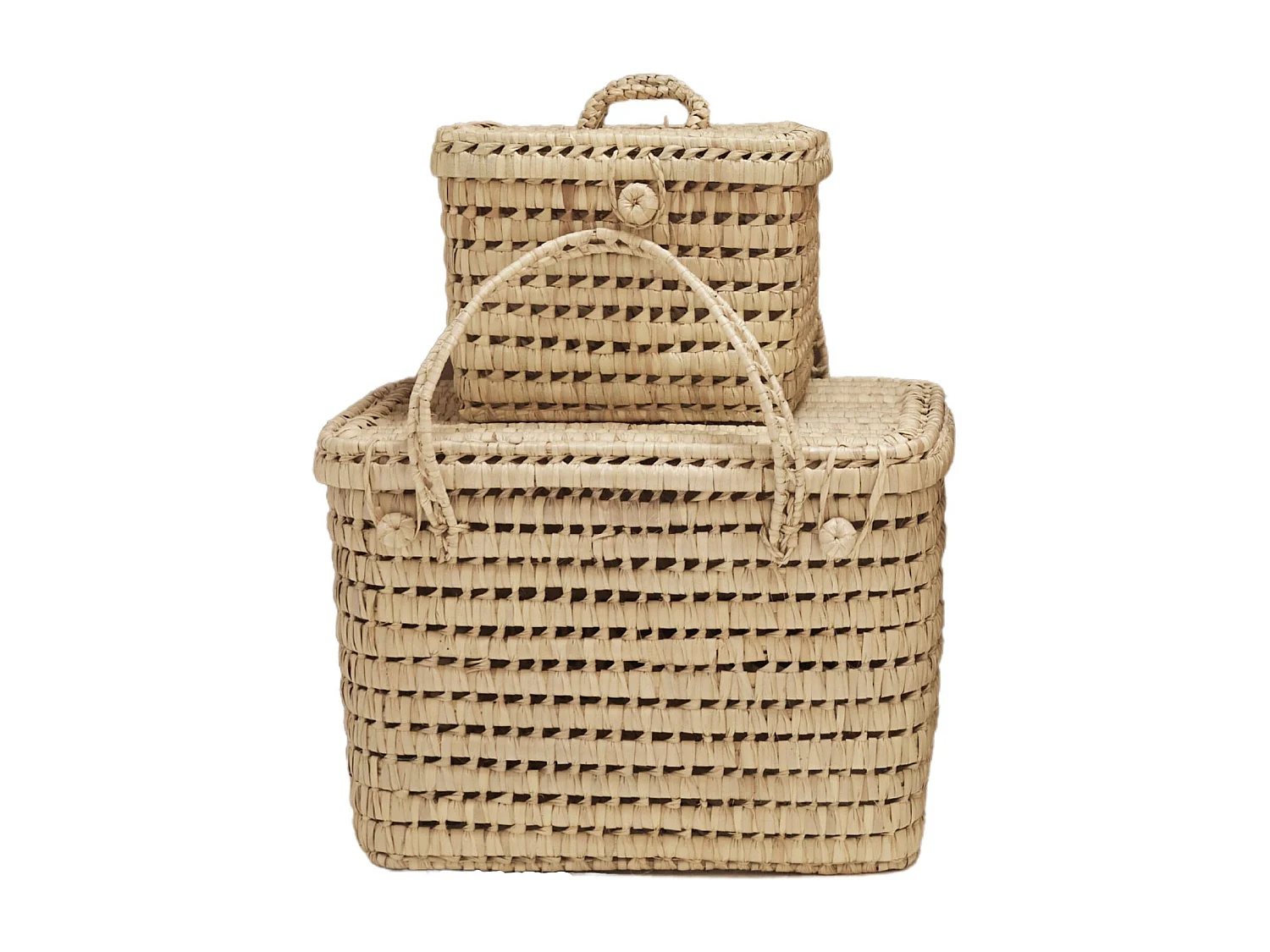 Coffre de rangement feuille de palmier