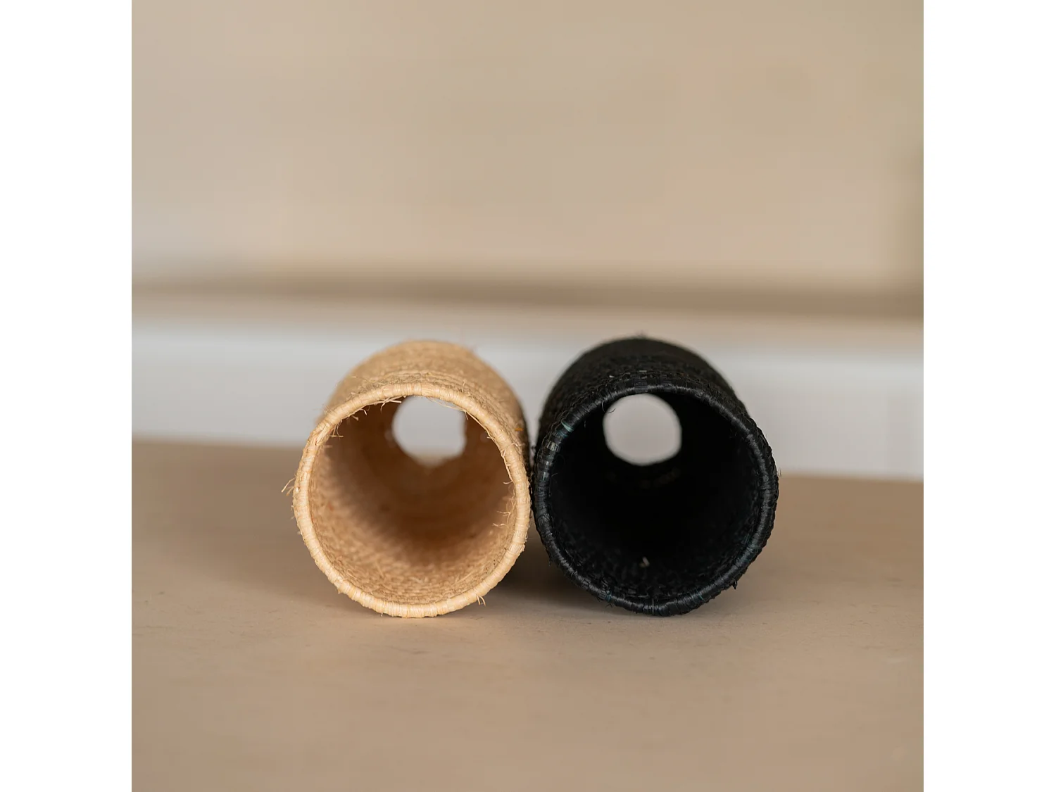 Cache bouteille en paille