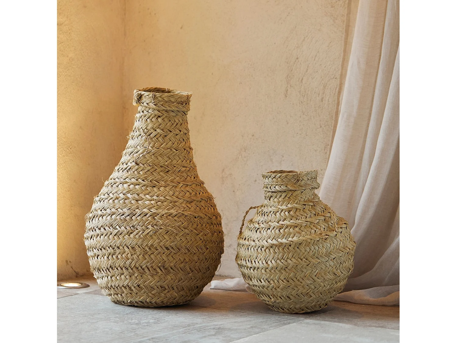 Gran cesta decorativa jarra