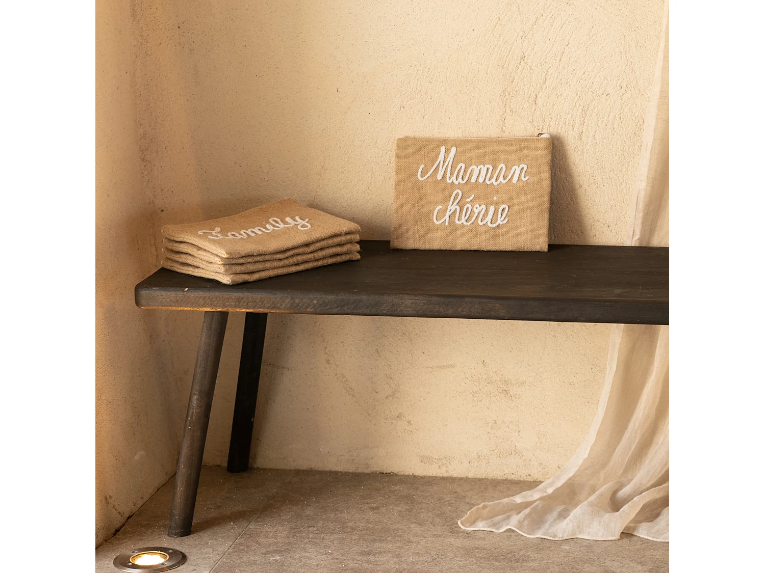 Pochette Jute "Maman chérie"