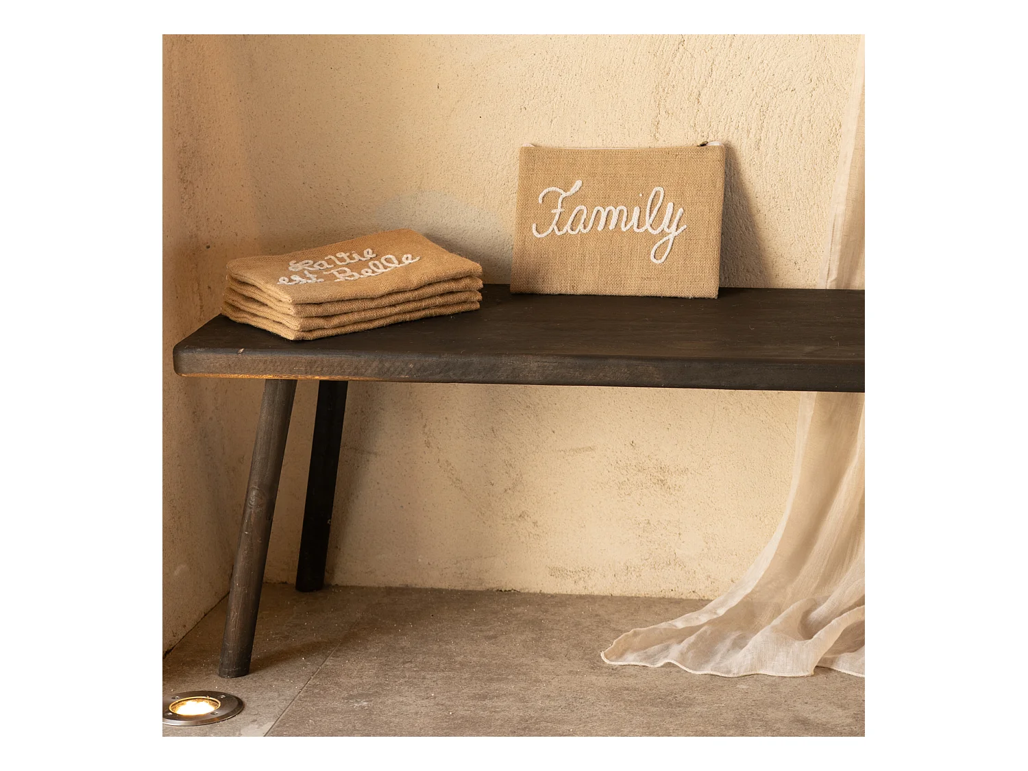 Pochette Jute "Family"