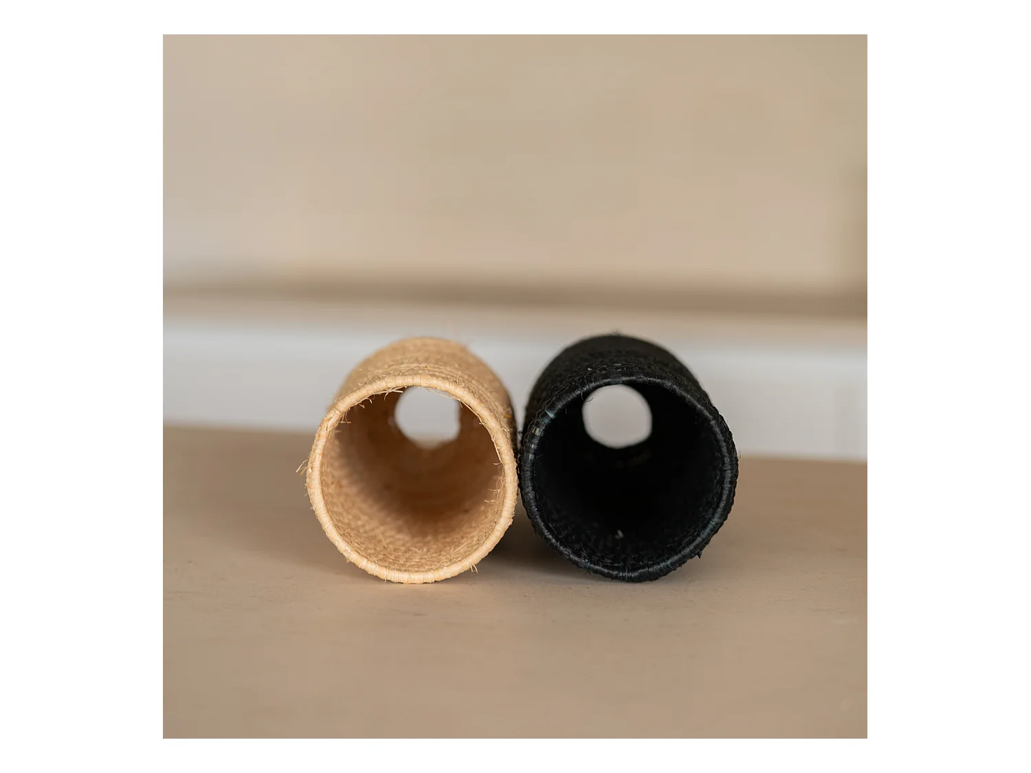 Cache bouteille en paille