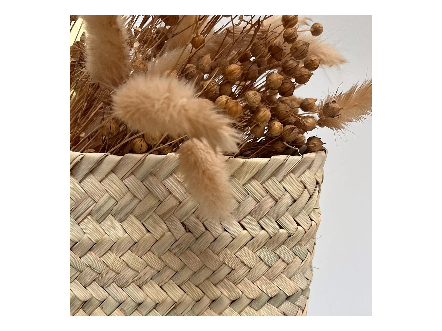 Panier suspendu osier