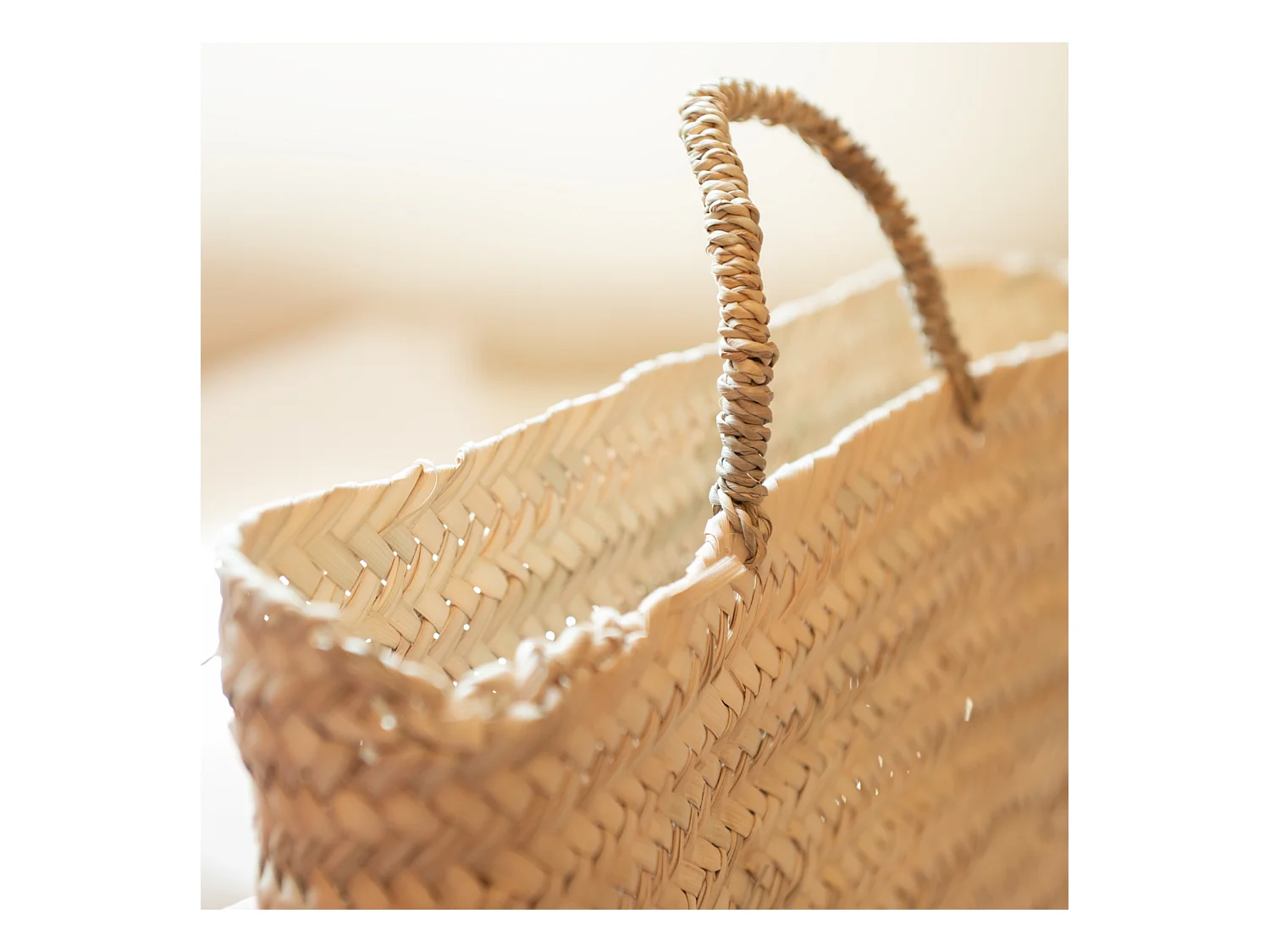 Panier suspendu osier