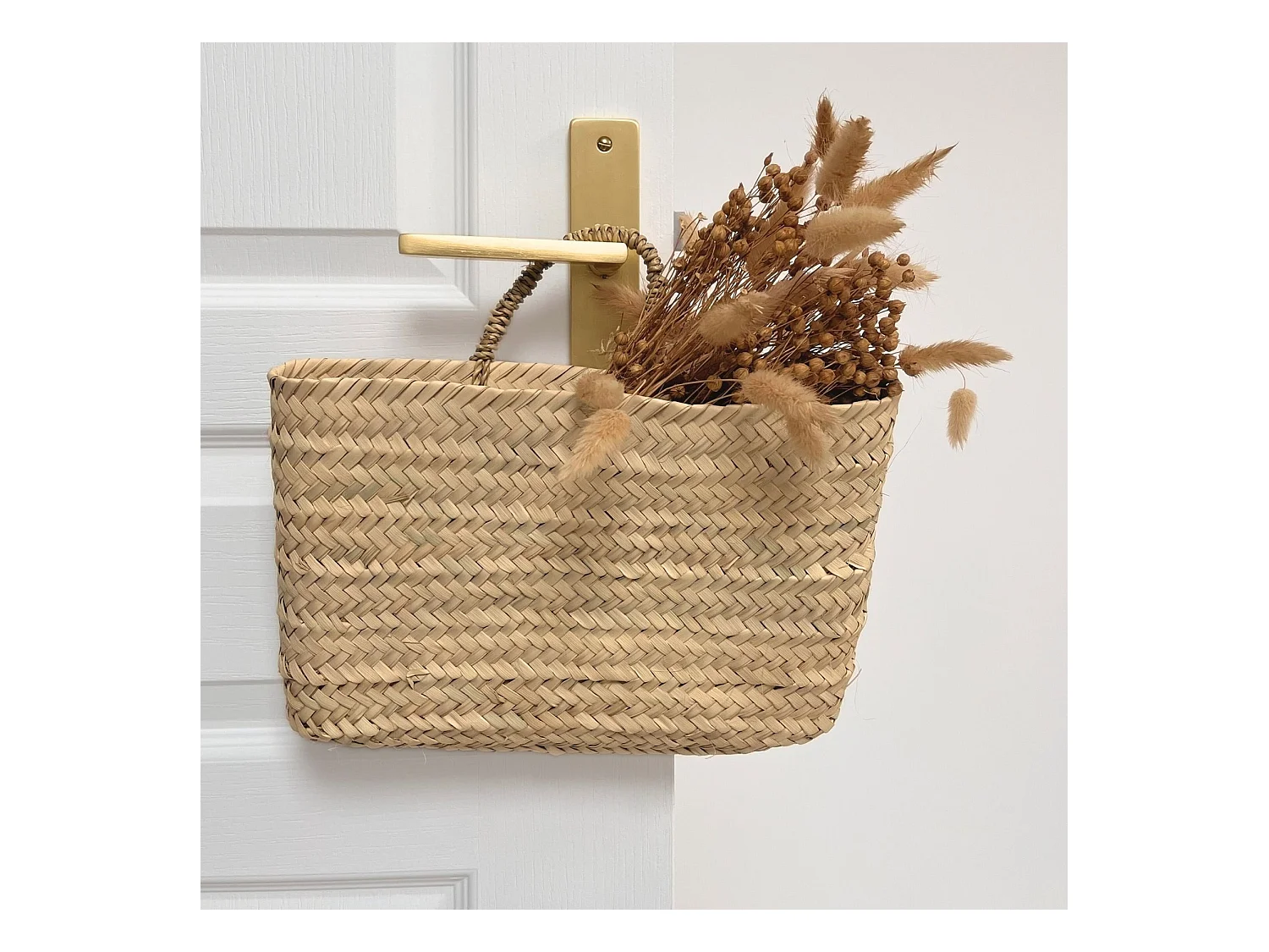 Panier suspendu osier