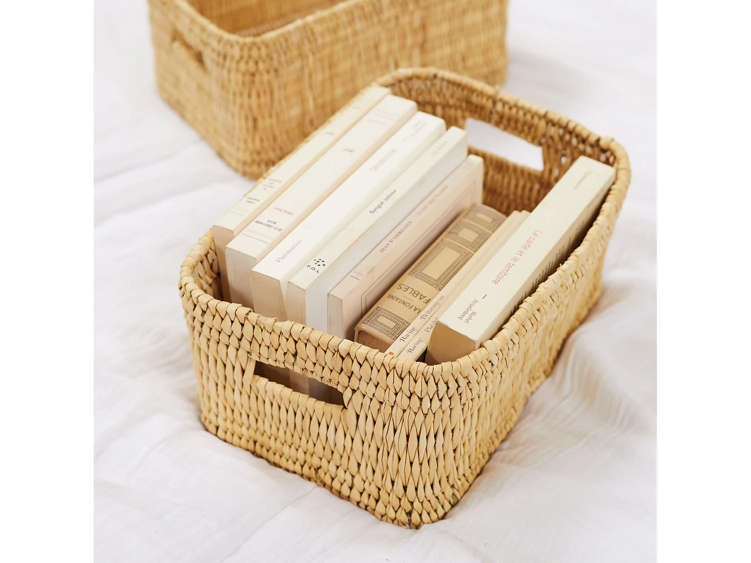 Panier de rangement rectangle Hassira