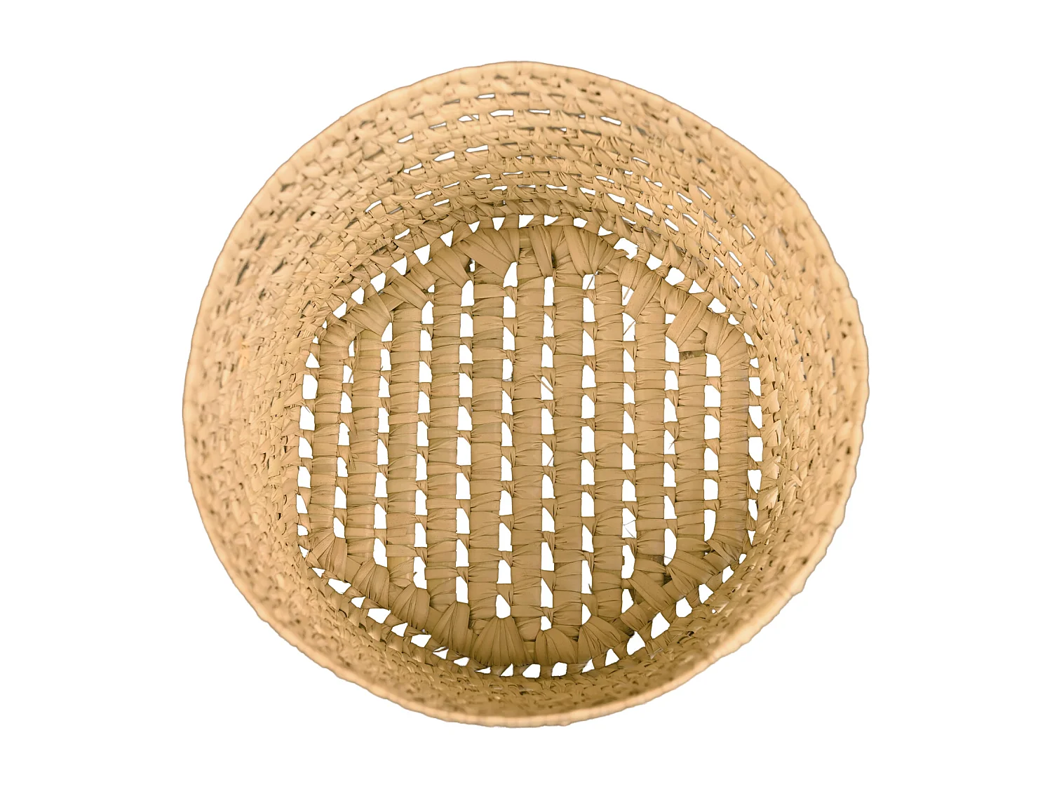 Macetero de hojas de palmera