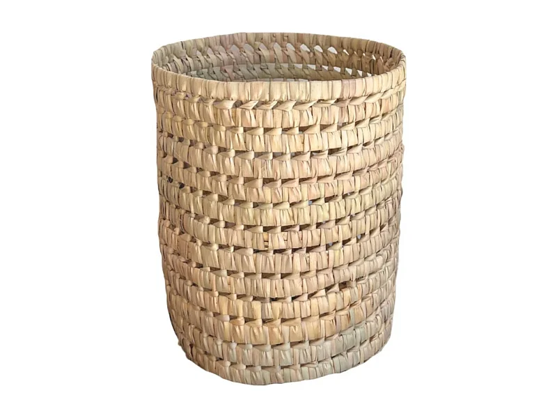 Macetero de hojas de palmera