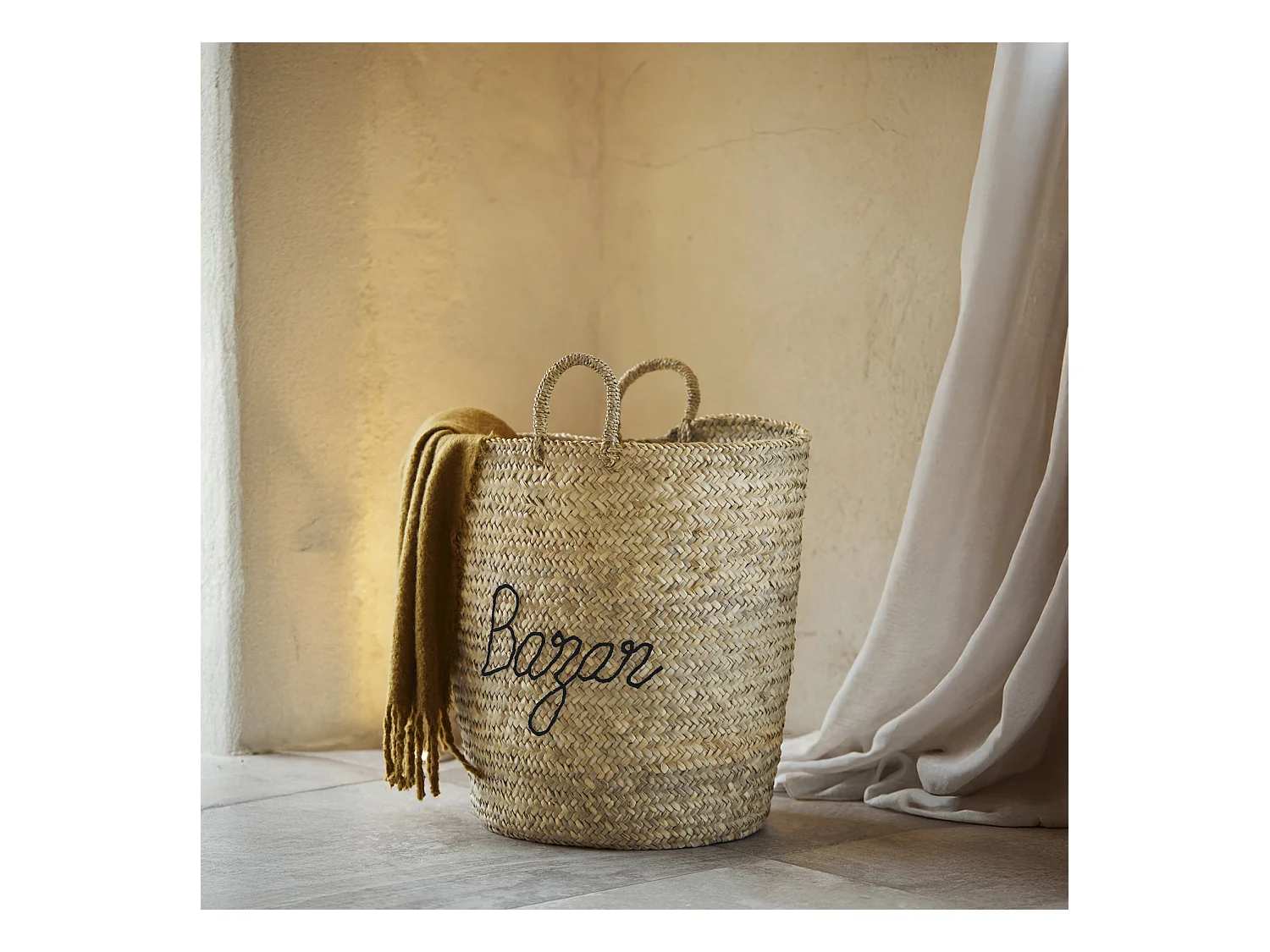 Grand panier naturel BAZAR XL