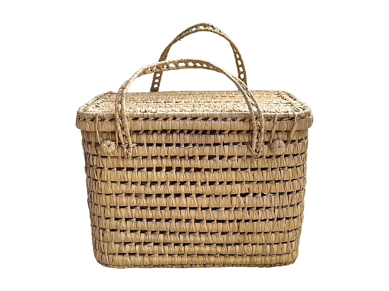 Cofre de almacenamiento de hoja de palma