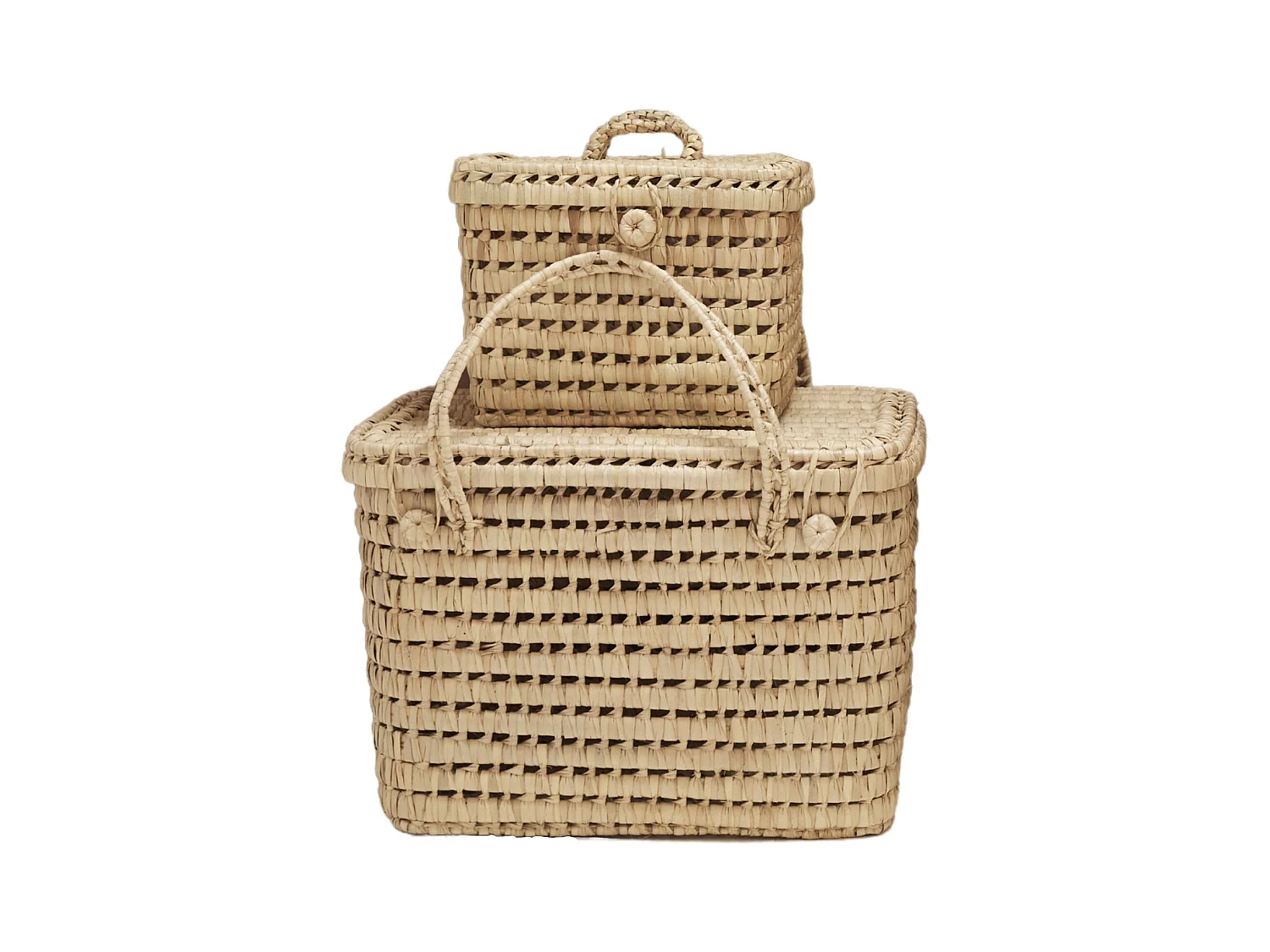 Coffre de rangement feuille de palmier