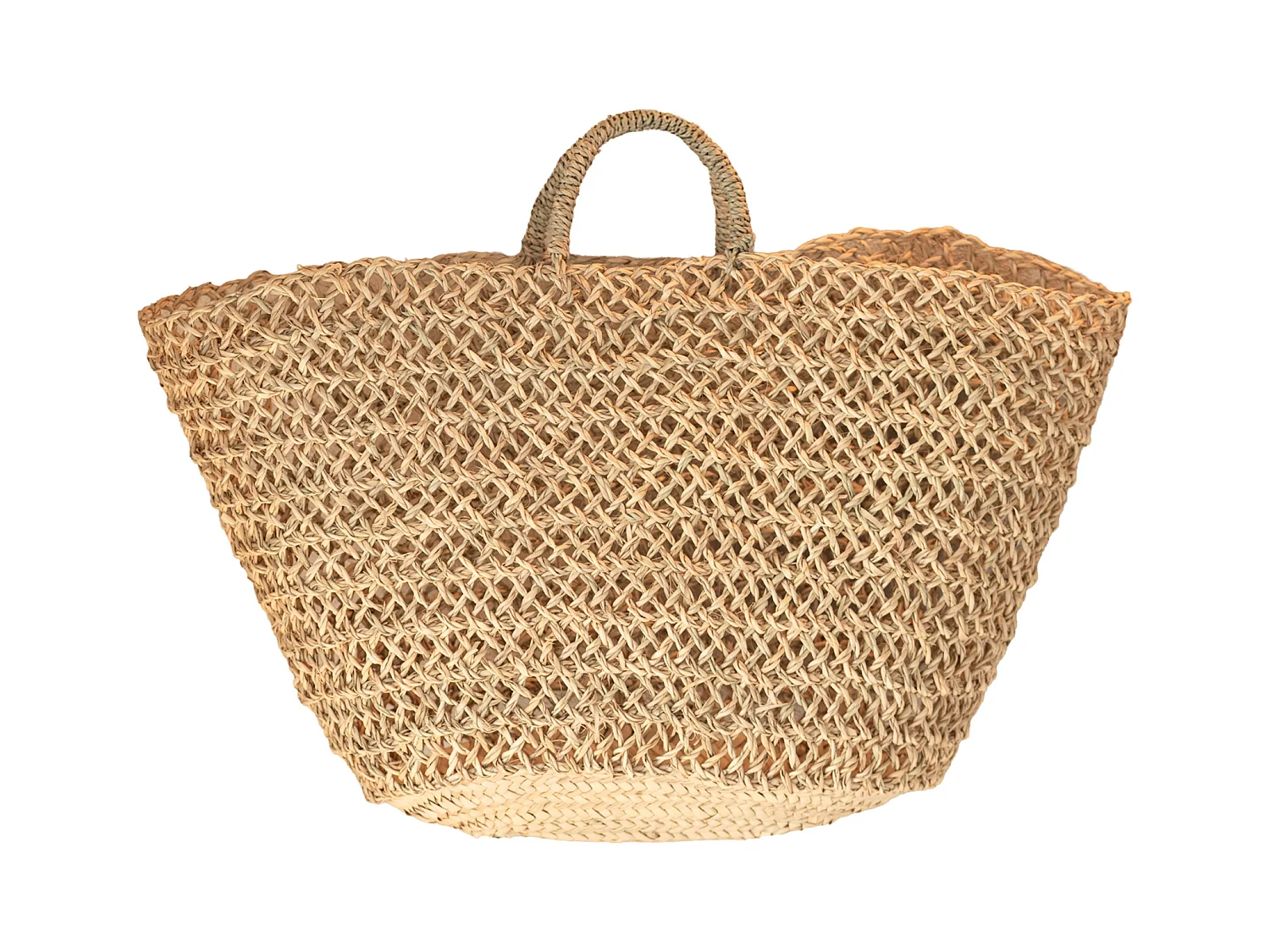 Panier de marché ajouré bohème