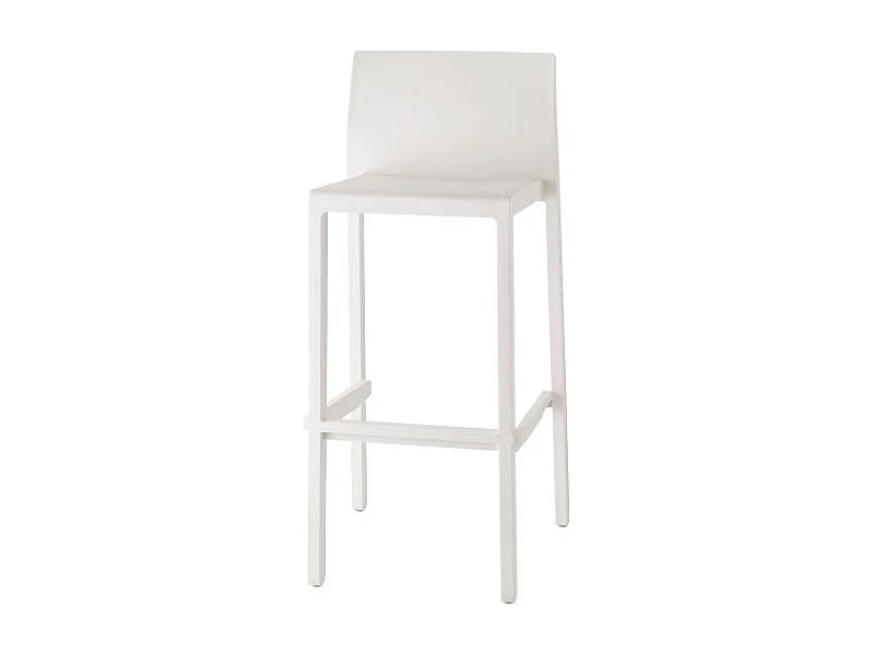 Tabouret de bar en plastique coloré indoor / outdoor 75 cm - Kate