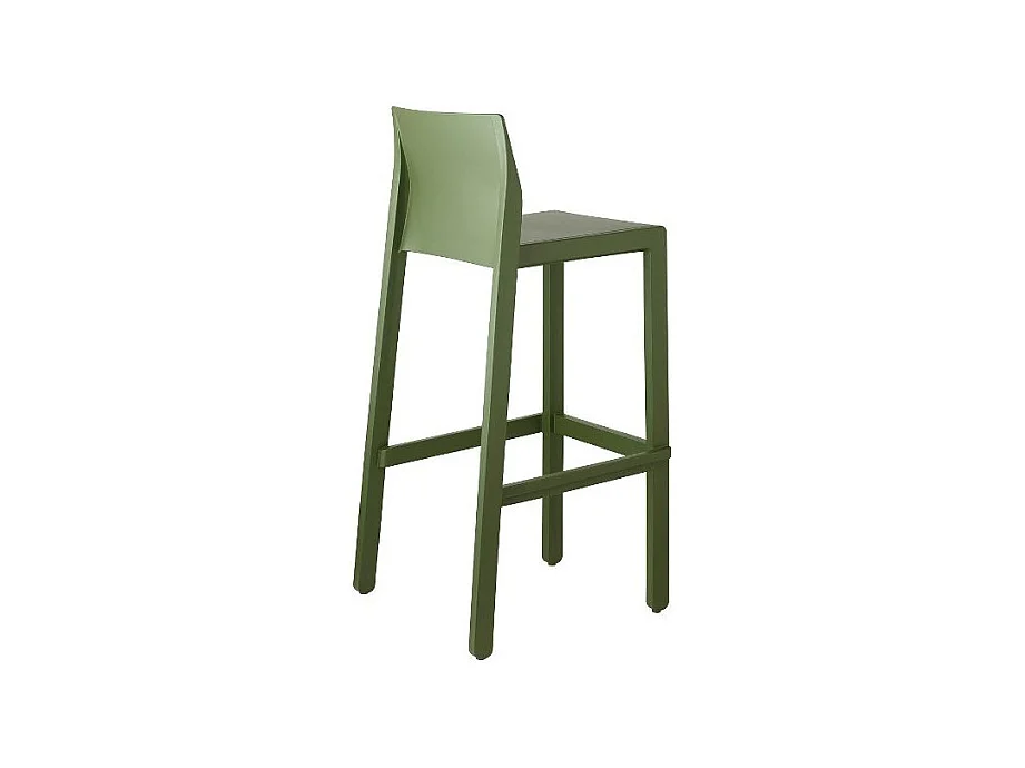 Tabouret de bar en plastique coloré indoor / outdoor 75 cm - Kate