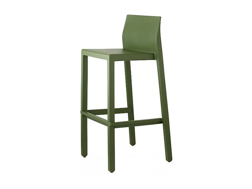 Tabouret de bar en plastique coloré indoor / outdoor 75 cm - Kate