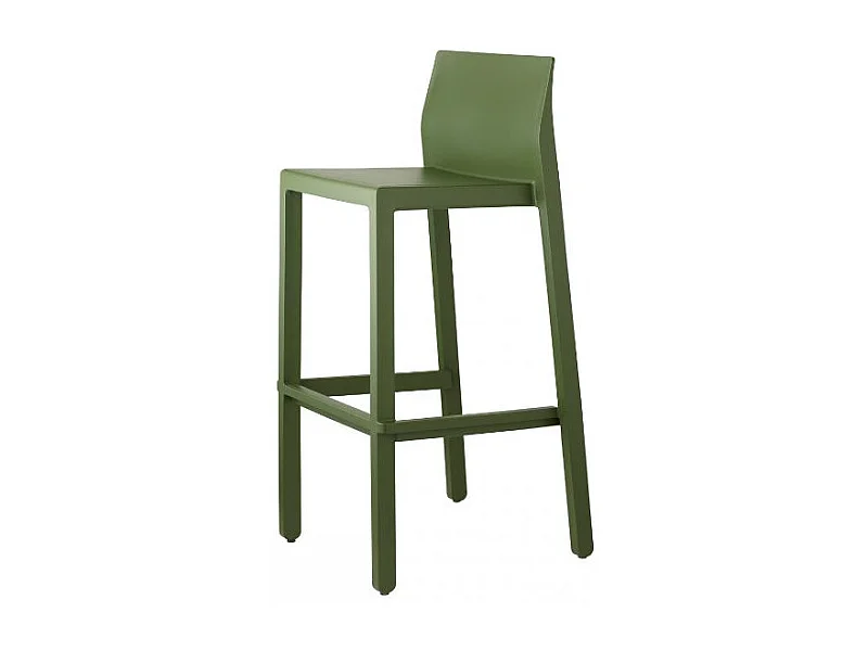 Tabouret de bar en plastique coloré indoor / outdoor 75 cm - Kate