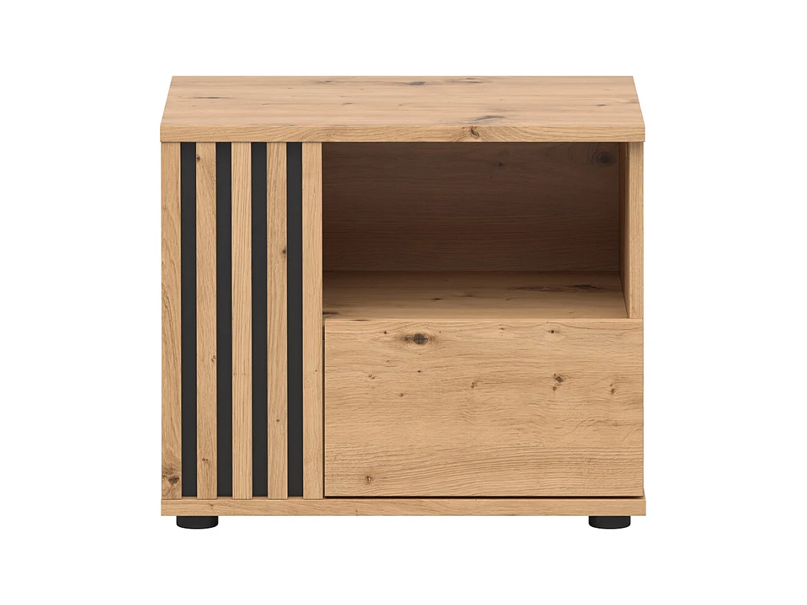 Comodino 1 cassetto Ezra marrone 46cm