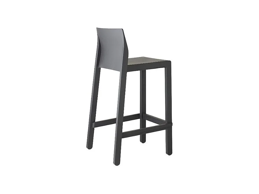 Tabouret de bar en plastique coloré indoor / outdoor 75 cm - Kate