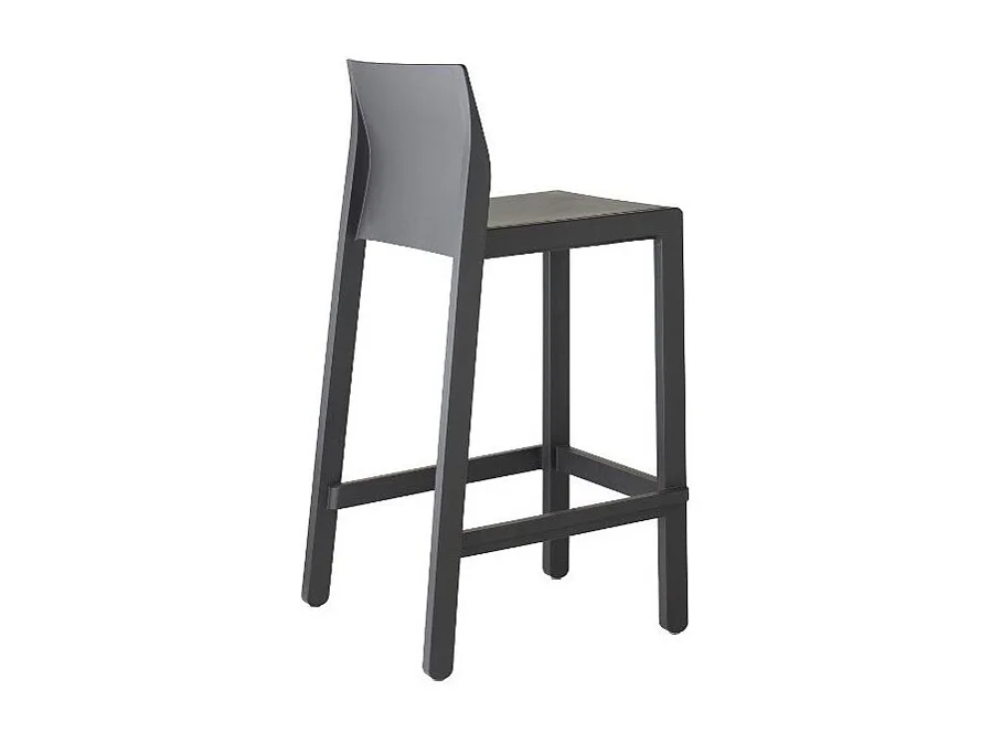 Tabouret de bar en plastique coloré indoor / outdoor 75 cm - Kate