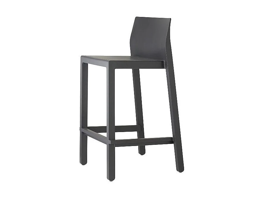 Tabouret de bar en plastique coloré indoor / outdoor 75 cm - Kate
